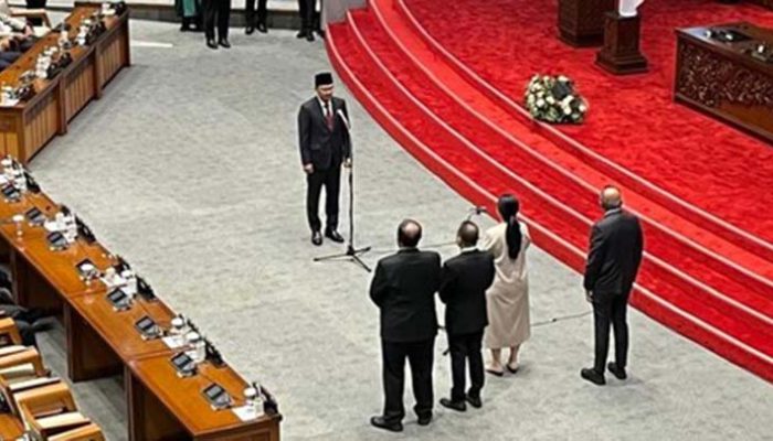 Puan Maharani Lantik Fauqi Hapidekso Gantikan Alamuddin Dimyati Rois di DPR RI